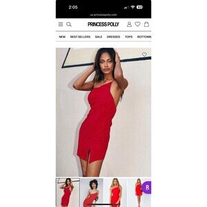 Priya mini dress red princess Polly